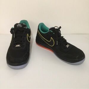 Nike Shoes Mens Sz 14 Air Force 1 Low Top 07 Peace and Unity LV8 Black Scuffs